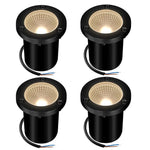 Spot LED noir moderne étanche IP68 fixé vis extérieur 6W 85 265V