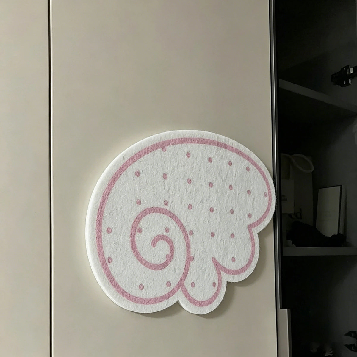 décoration murale kawaii nuages spirales porte clés autocollants rose blanc