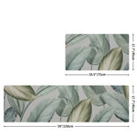 tapis sol vert feuilles tropicales anti dérapant résistant bactéries moderne salon bain chambre imperméable