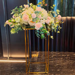 support floral transparent moderne or grande occasion anniversaire mariage événement