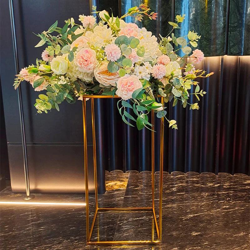 support floral transparent moderne or grande occasion anniversaire mariage événement