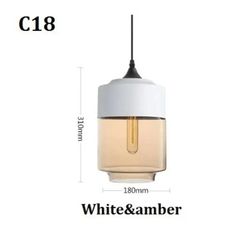 suspension lumineuse moderne pendentif verre noir transparent contemporain fixation câble luminaire salle manger chambre
