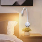 lampe murale led moderne noir blanc or chrome minimaliste contemporaine interrupteur rotatif eyelets