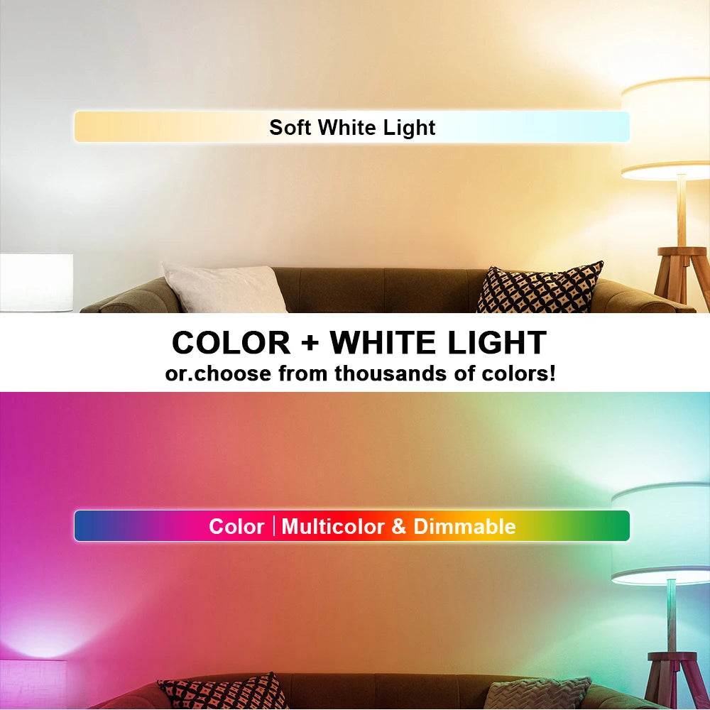 ampoule led rechargeable e27 multi couleurs télécommande blanc naturel moderne