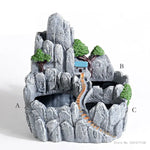 Cache-pot gris clair sculpté à la main pour plantes