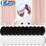aimants réutilisables noir blanc modernes rideau douche volets polonais accessoires métal aluminium