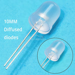 Diodes LED ultra lumineuses 10mm blanc rouge vert bleu jaune 250PCS 50PCS eclairage bricolage