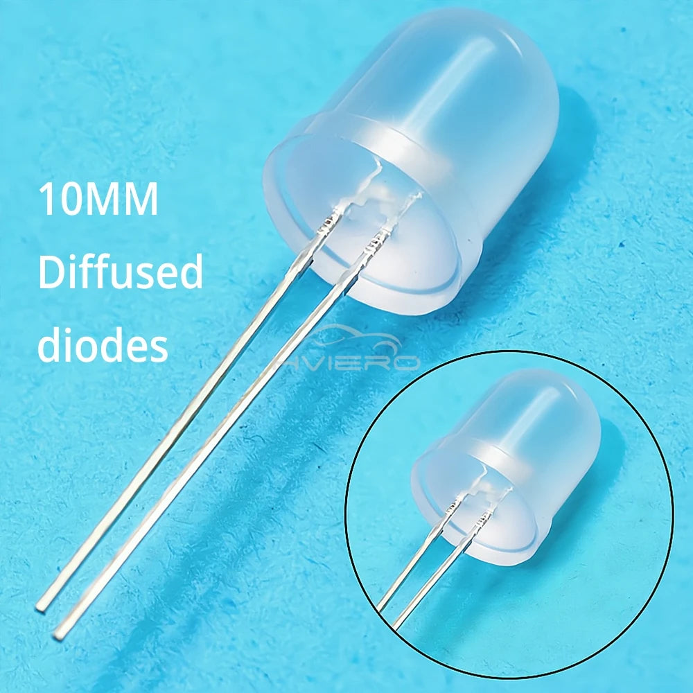 Diodes LED ultra lumineuses 10mm blanc rouge vert bleu jaune 250PCS 50PCS eclairage bricolage