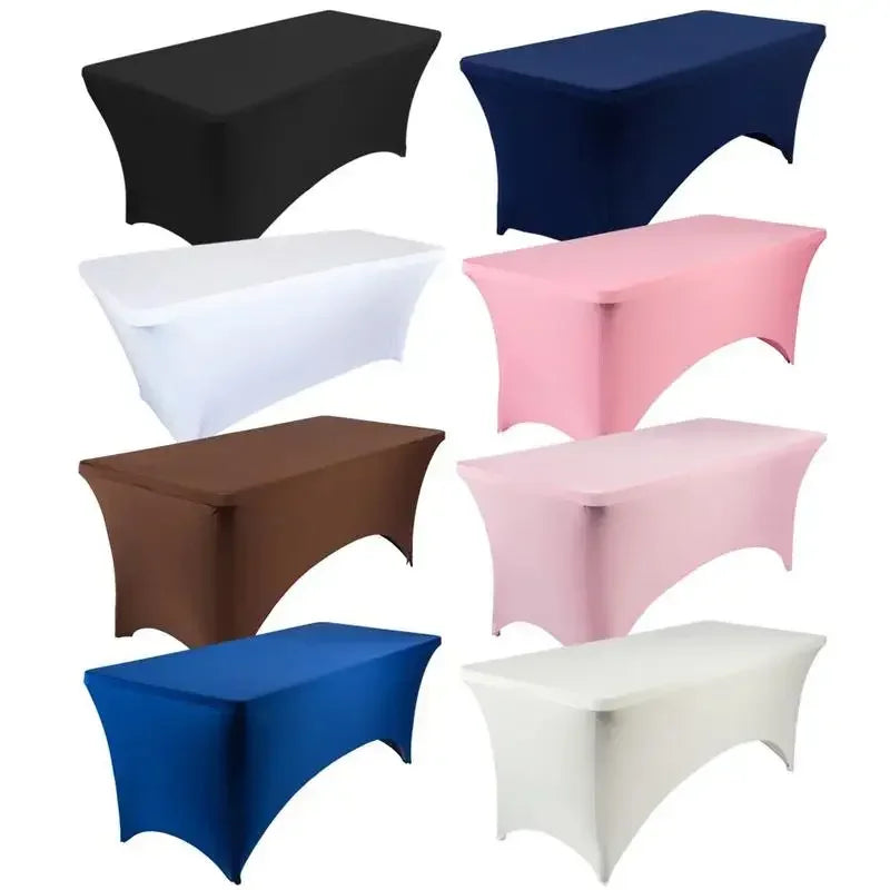 housse table moderne tissu damas imperméable noir bleu marine blanc rose clair marron bleu
