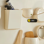 panneau rangement mural moderne beige clair 15 compartiments vis fixation boîtes outils chambre