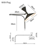 lampe murale conique gris fixée mur éclairage quotidien 6000k 4200k 3000k led appliques murales