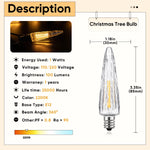 guirlande lumineuse extérieure 110v 220v e12 imperméable décoration jardin mariage led ambré