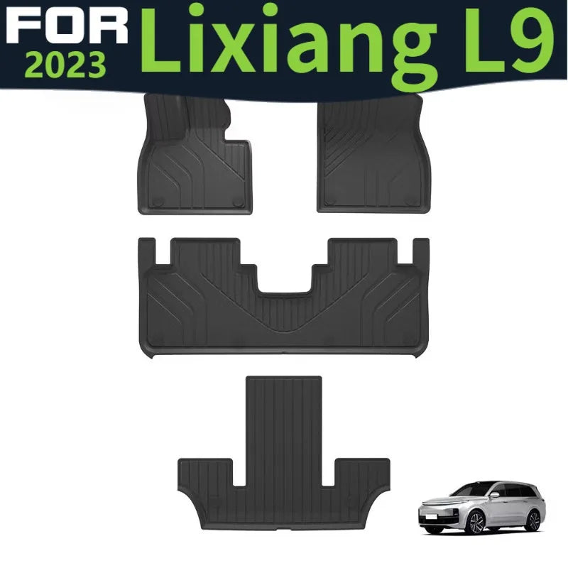 tapis sol voiture noir rayures horizontales moderne imperméable facile nettoyage protection voiture