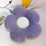 coussin fleur doux moelleux blanc noir vert jaune rose violet moderne enfant 35cm