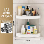 étagère angle salle bain noir rotative roulettes moderne rangement articles toilette deux trois quatre
