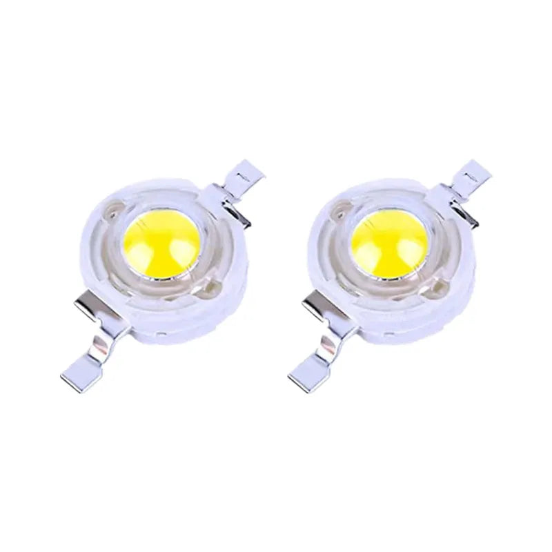 diodes led blanc chaud froid neutre moderne technologique clips métalliques lentille corps diode pack