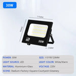 projecteur led extérieur ip66 10w 20w 30w 50w 100w 150w 200w noir moderne