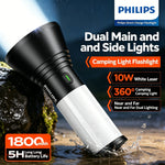 lampe camping rechargeable noir blanc lisse moderne interrupteur tactileversible 360degrees éclairageurgence nocturne