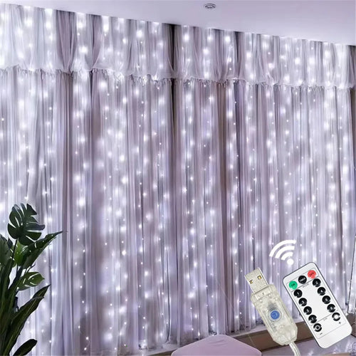 guirlande lumineuse led décoration intérieure usb télécommande multicolore blanc fête événement moderne