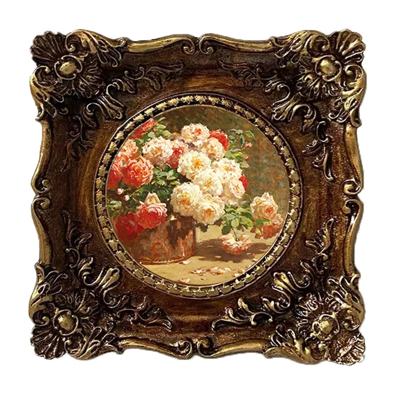 cadres photo relief résine ancien européen rétro shabby chic décor mural tableaux vintage ornements