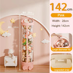 boîtes rangement jouets transparentes moderne rose clair pliables multifonctions organisation enfants storage zipper toy