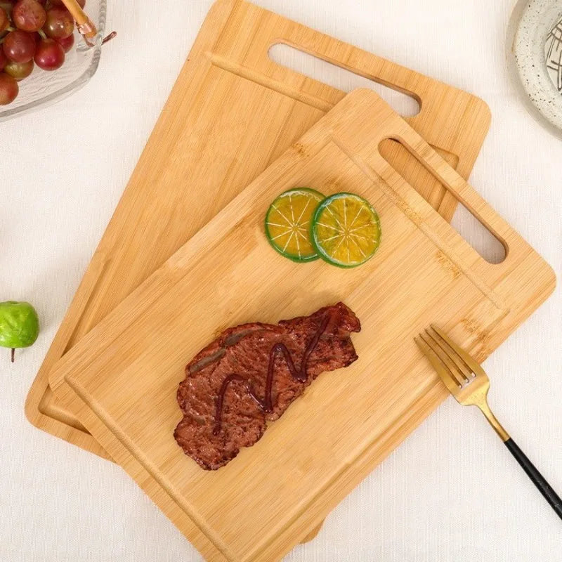 planche découper bois double face steak fruits légumes moderne cuisine