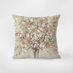 coussin carré multicolore fleurs stylisées moderne 40x40cm 45x45cm 50x50cm 60x60cm polyester
