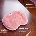 tapis bain antidérapant brosse massage dos exfoliation pieds ventouses couleurs multiples