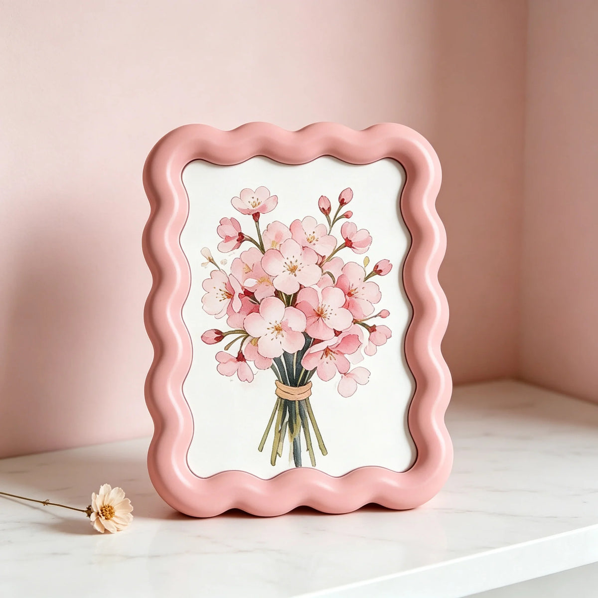 cadres décoratifs fleurs vintage romantique chrysanthèmes roses lys chambre salon maison