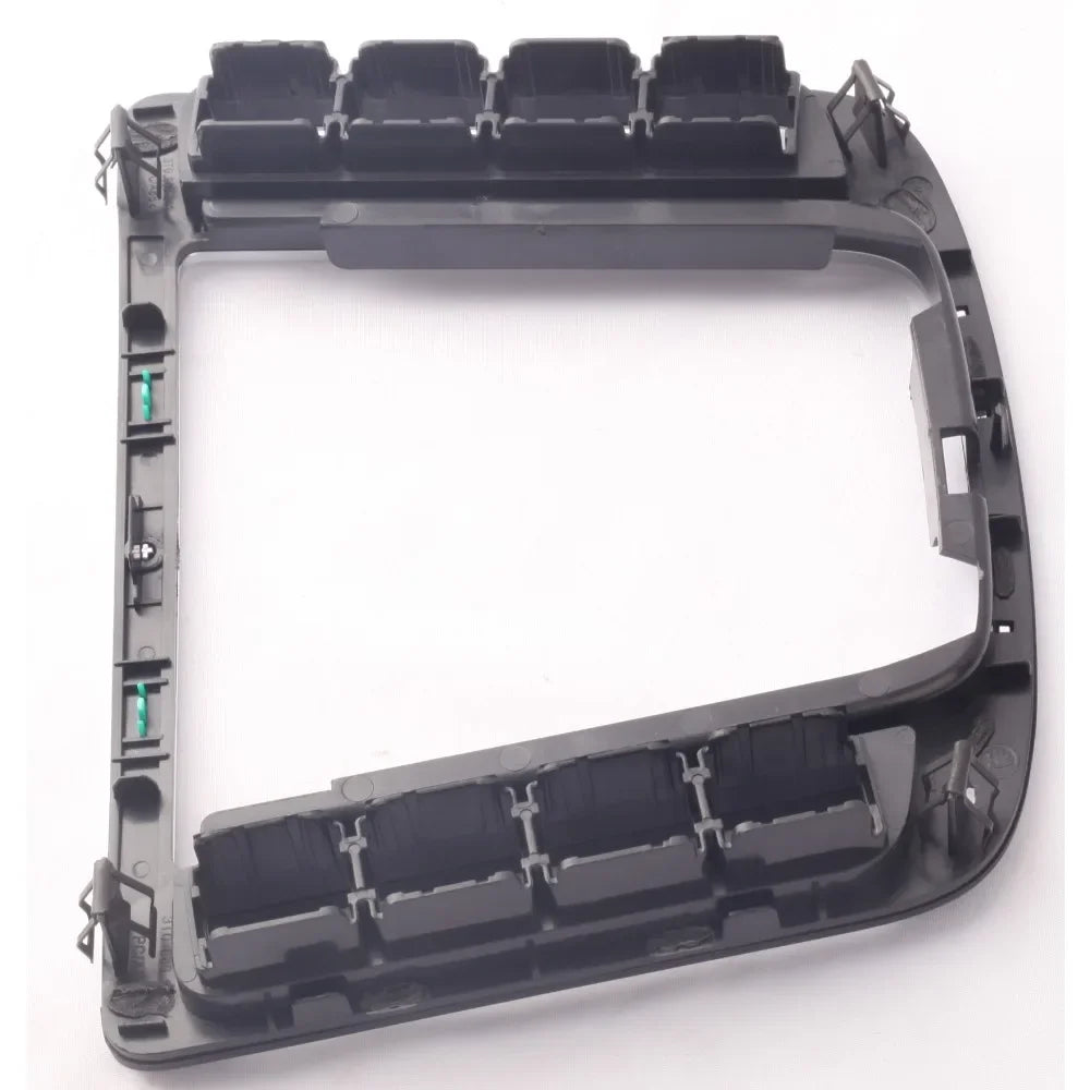 pièce auto console centrale cadre levier vitesse noir gris argent chromé moderne