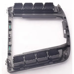 pièce auto console centrale cadre levier vitesse noir gris argent chromé moderne