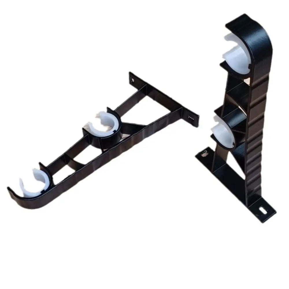 grille rideau moderne noir métal clips transparentes 355x729mm 1pouce trous fixations