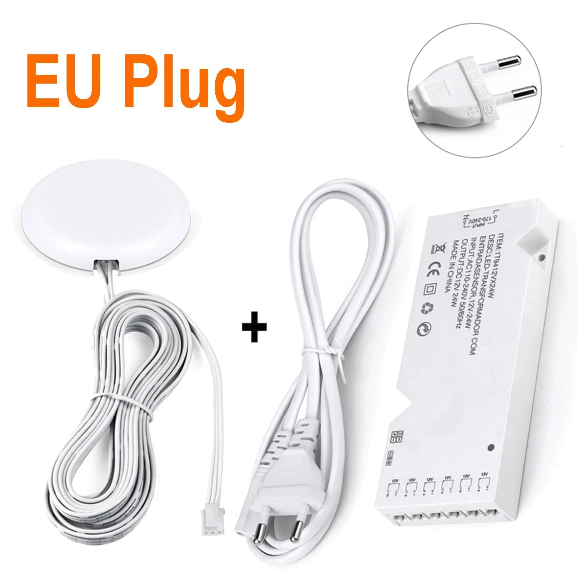 transformateur led 12v blanc moderne adhésif câble us eu indicateur bleu connecteurs dupont