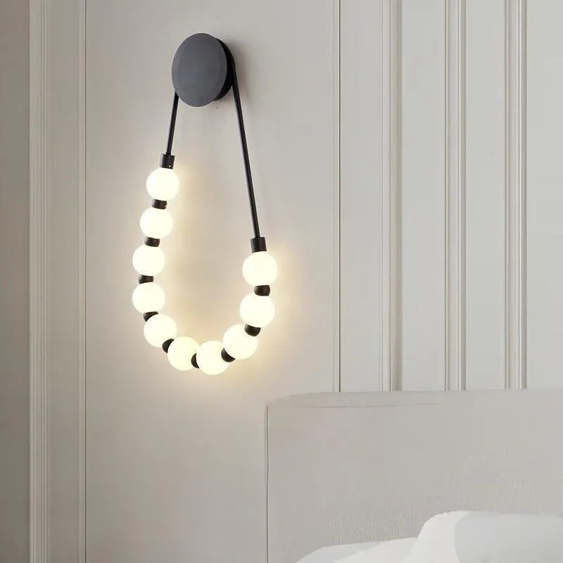 lampe murale moderne rondes blanc doré cuisine chambre salon entrée éclairage quotidien led deco