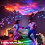 lampe led nuage multicolore moderne adhésive ruban led contrôleur chambre