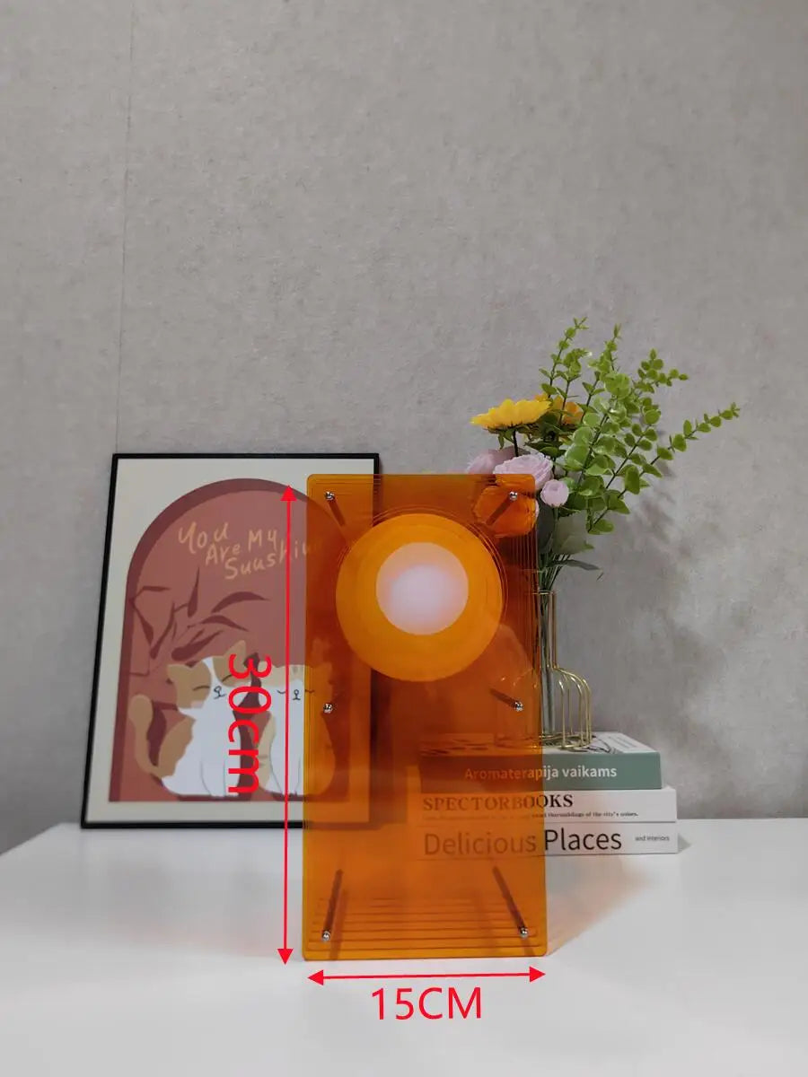 lampe led rechargeable noir orange bleu vert blanc moderne transparent ip65 télécommande