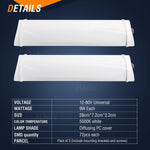 lampe led blanc froide 48 72 84 108 leds 10 watts moderneintérieur double face