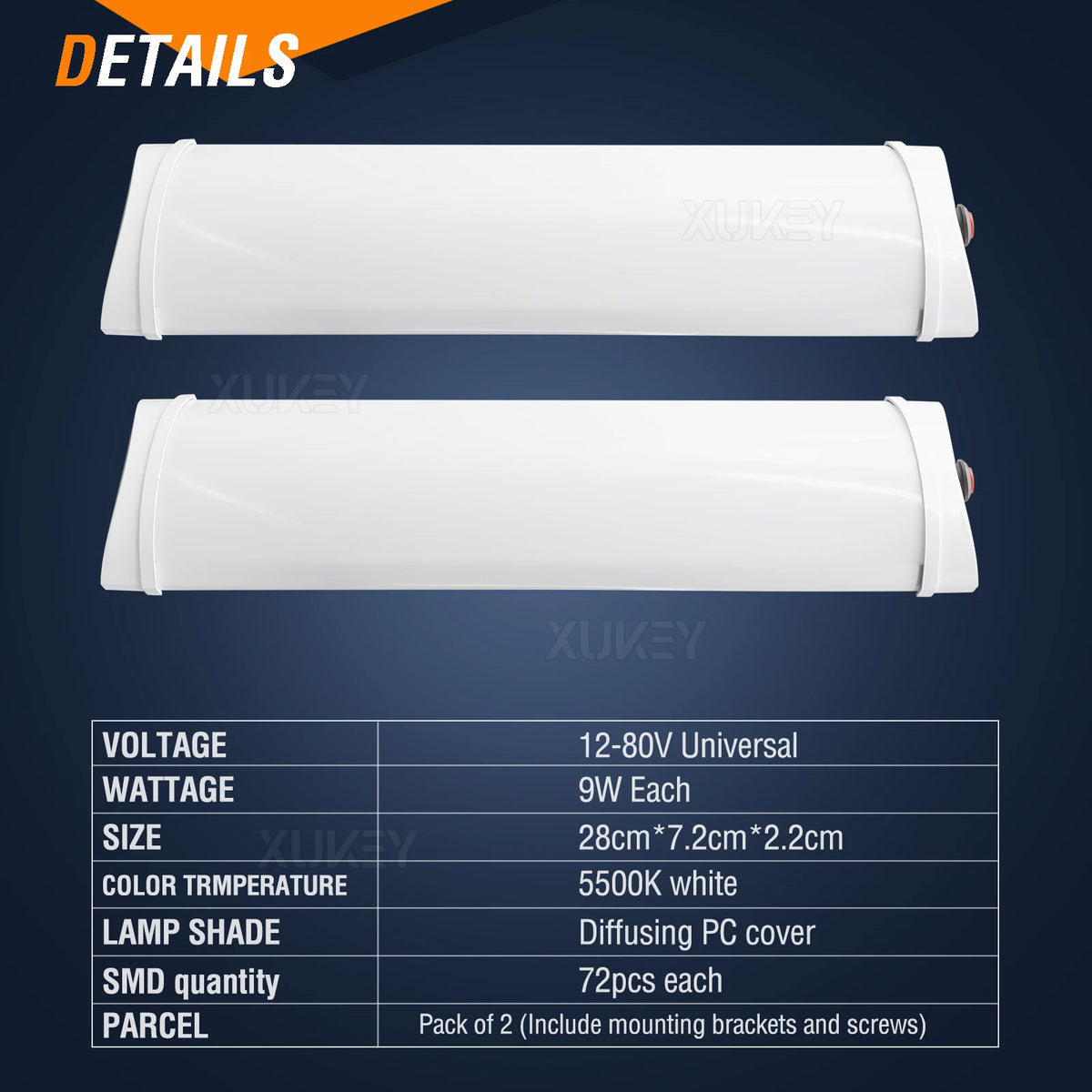 lampe led blanc froide 48 72 84 108 leds 10 watts moderneintérieur double face