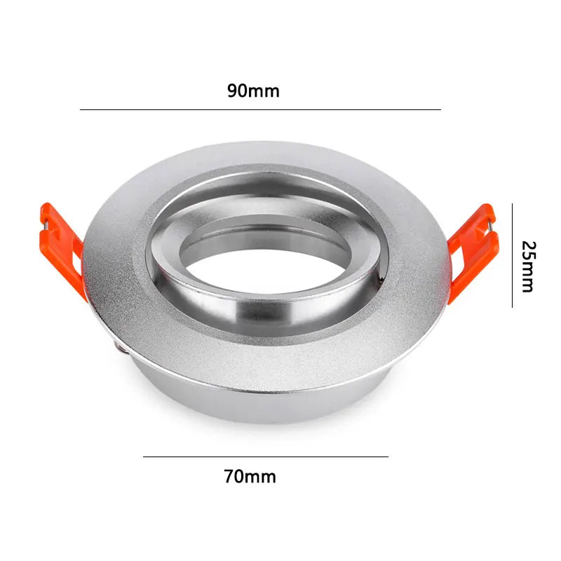 Spot LED réglable moderne blanc noir encastré clips orange adaptable halogène LED