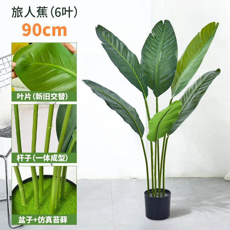plantes artificielles feuilles palmier vertes modernes décoration extérieure pot grande taille