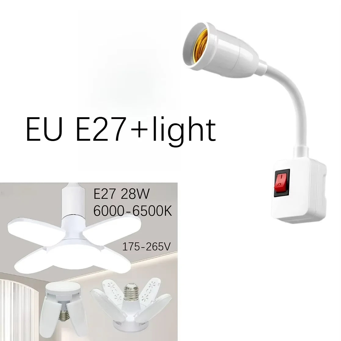 adaptateur culot e27 blanc moderne adhésif extension lampe deux têtes abs métal certification