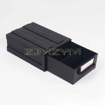 support carte crédit noir ridges moderne empilable conductivité antistatique plateaux rangement électronique