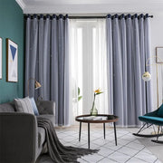 rideau occultant double couche bleu marine blanc gris opaque transparent moderne élégant