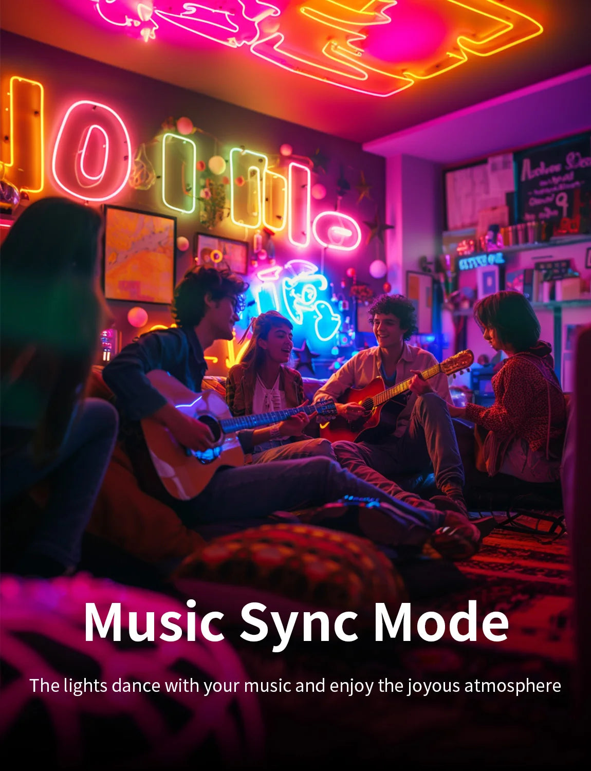 bande led néon rgb flexible décoration intérieure éclairage personnalisable bluetooth