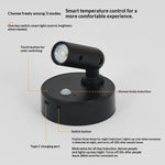 lampe led spot noir blanc adhésive rechargeable tactile mouvement moderne minimaliste