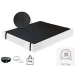 tapis sol terre noir grille perforations moderne clips cordon prise électrique santé sommeil