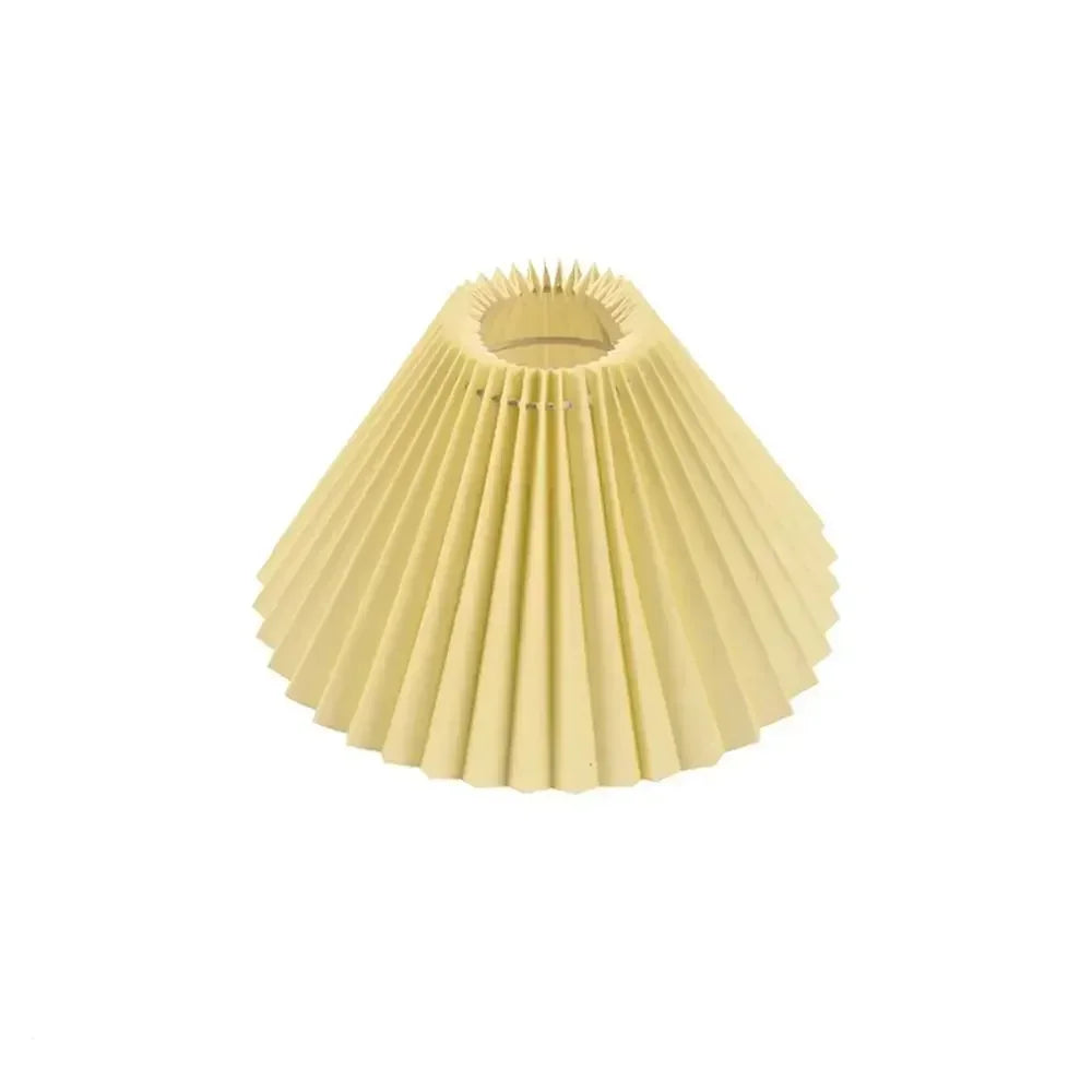 lampe table moderne abat jour plissé rouge blanc vert beige bleu clair rose noir