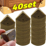 protège coin bronze lisse classique boites bijoux coffrets bois set unités
