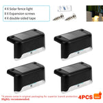 applique solaire led noir moderne adhésif étanche ip67 22led lumière blanche