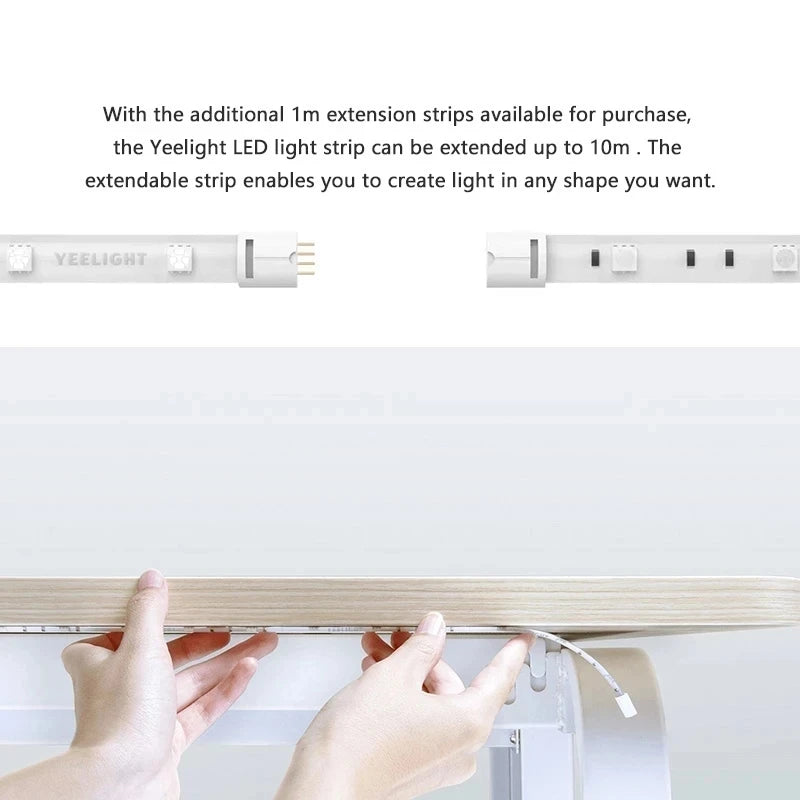 ruban led multicolore adhésif wifi intelligent moderne app mobile led individuelles 2m
